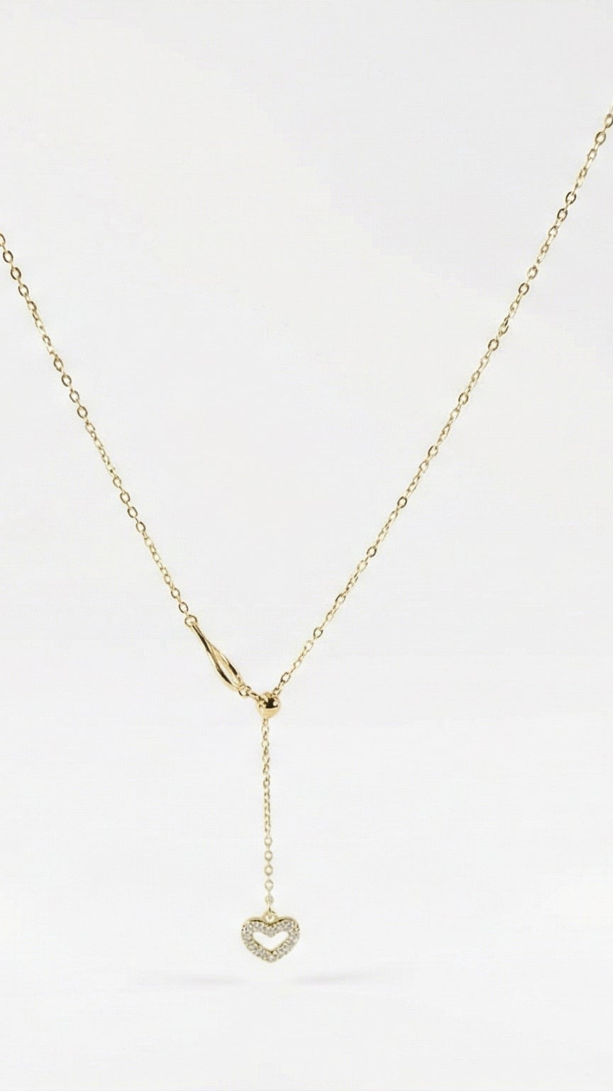 Nina - Collar de Oro Amarillo 9K y Diamantes de Laboratorio