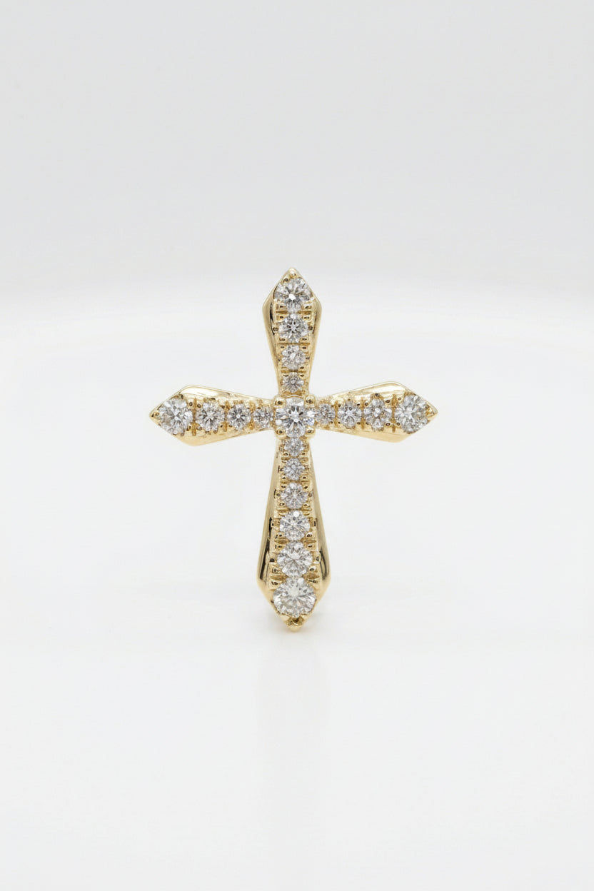 Gracia - Dije de Oro Amarillo 9K y Diamantes de Laboratorio