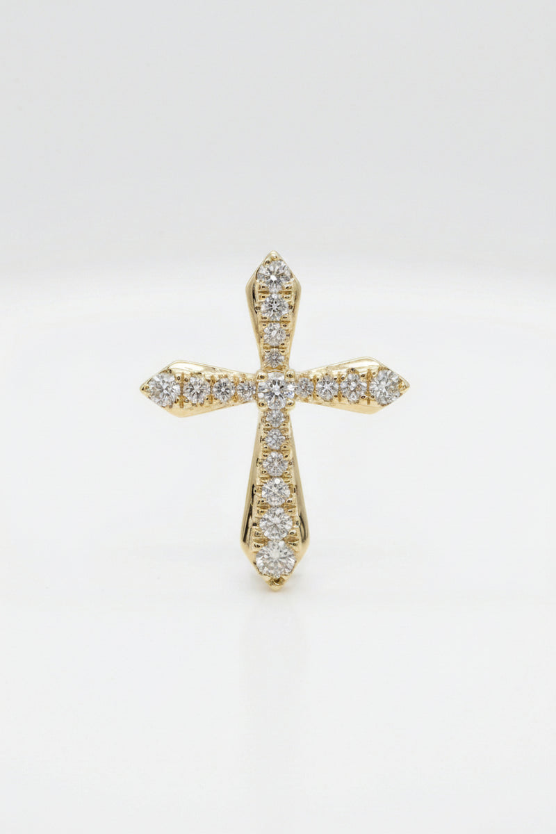 Gracia - Dije de Oro Amarillo 9K y Diamantes de Laboratorio