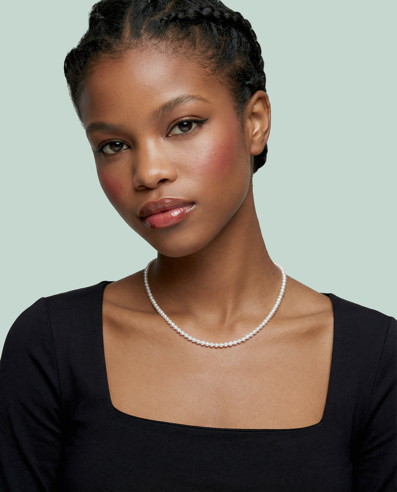 Luz - Collar de Perlas y Oro Amarillo 18K